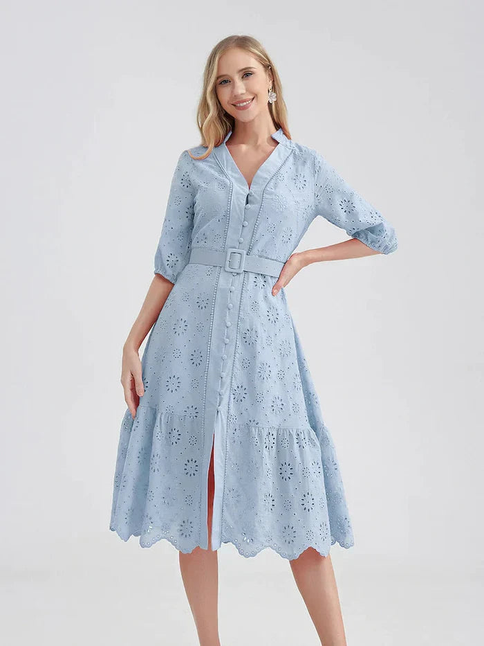 Lace Midi Loose Summer Dress